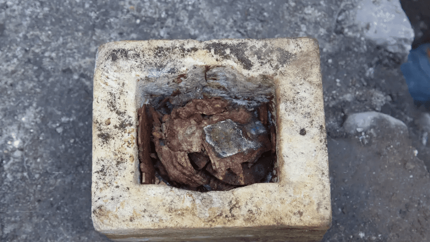 Archaeologists from the University of Innsbruck uncovered a marble shrine in Austria, revealing fragments of an ancient ivory pyx carefully placed inside. (CREDIT: University of Innsbruck)